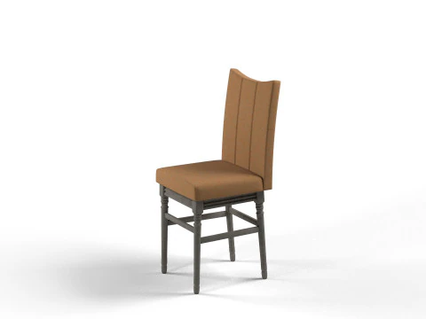 Tuxedo Dining Chair 3D Model