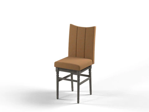 Tuxedo Dining Chair 3D Model
