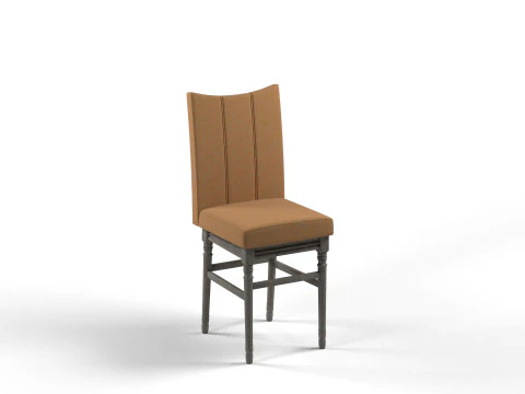 Tuxedo Dining Chair 3D Model