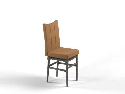 Tuxedo Dining Chair 3D Model
