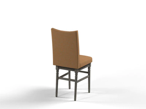 Tuxedo Dining Chair 3D Model