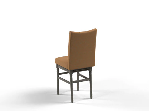 Tuxedo Dining Chair 3D Model