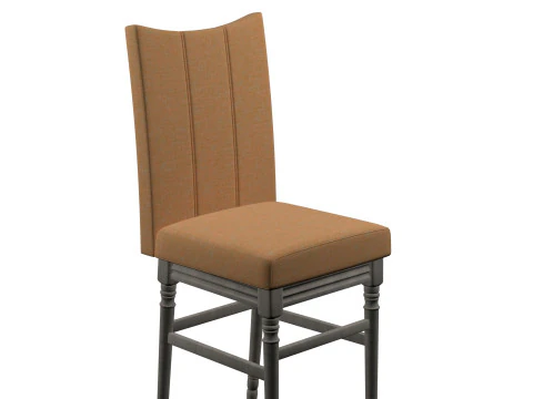 Tuxedo Dining Chair 3D Model