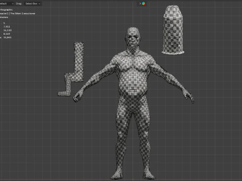 The Silent Executioner-Rigged-Animated Game Ready for Unity Unreal 3D Model