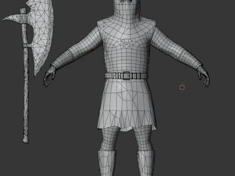 Bloody Executioner Rigged Game Ready 3D Model