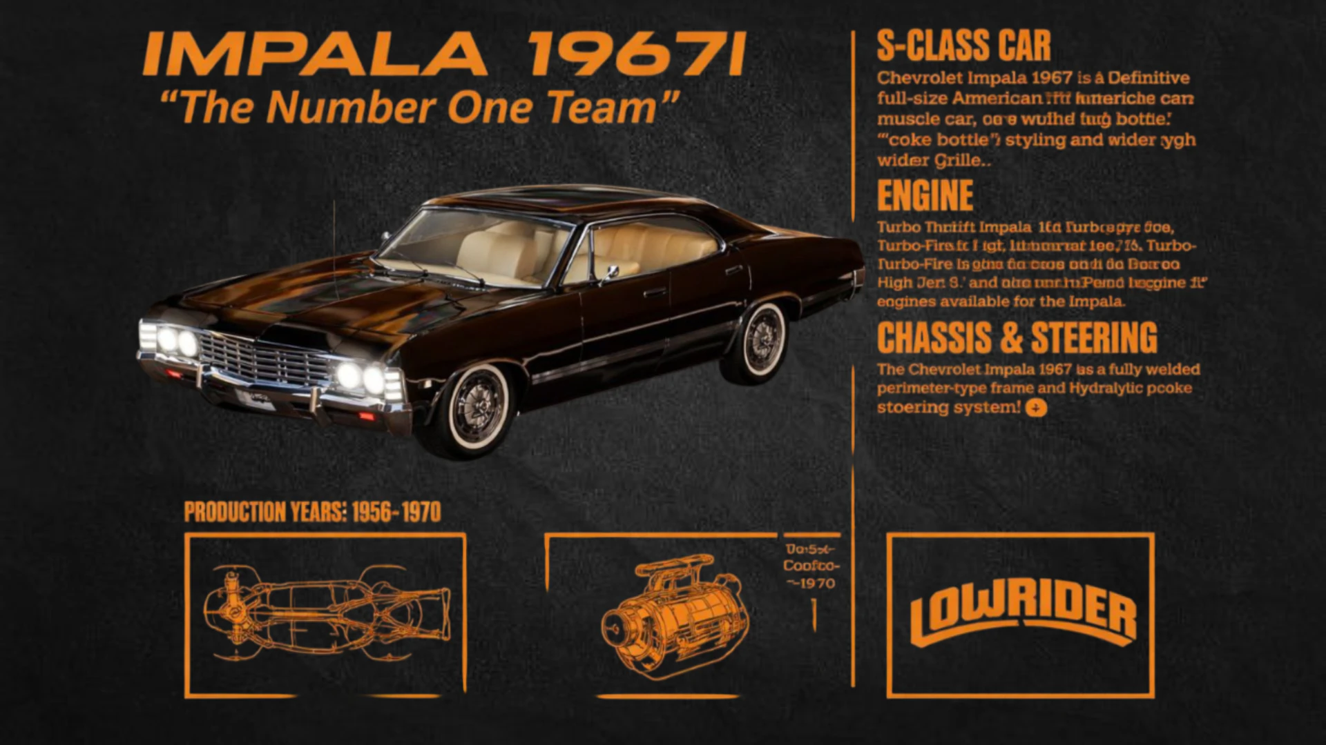 1967 Chevrolet Impala 3D Model .c4d .max .obj .3ds .fbx .stl .blend 