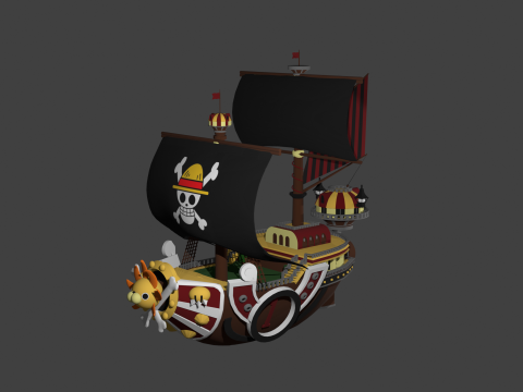 Schip zonnig 3D Model