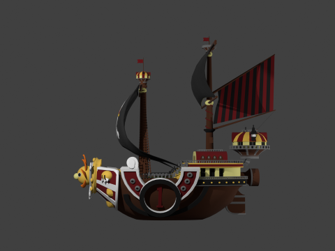 Schip zonnig 3D Model