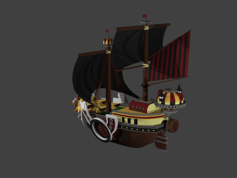 Schip zonnig 3D Model