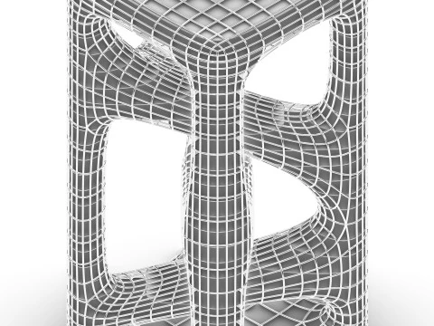 Modern Tower Building 3D Model