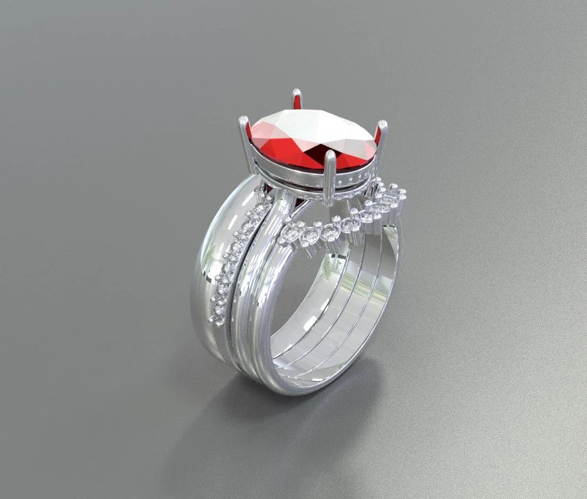 4 rings collected into one 3D Print Model .c4d .max .obj .3ds .fbx .stl .blend 