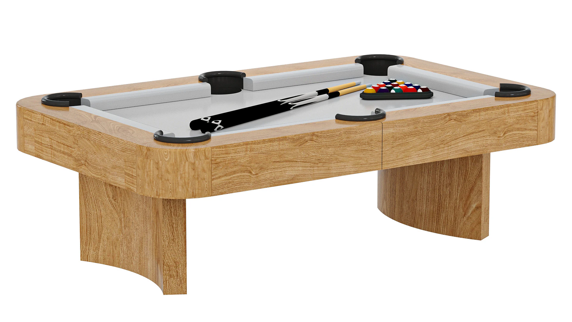 Luna Pool Table-Modern Leg Design-Includes Professional Install 3D Model .c4d .max .obj .3ds .fbx .stl .blend