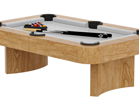 Luna Pool Table-Modern Leg Design-Includes Professional Install 3D Model