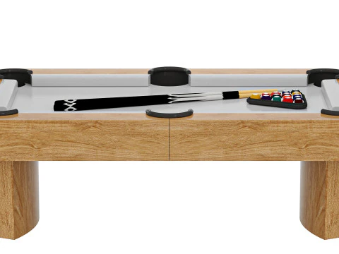 Luna Pool Table-Modern Leg Design-Includes Professional Install 3D Model