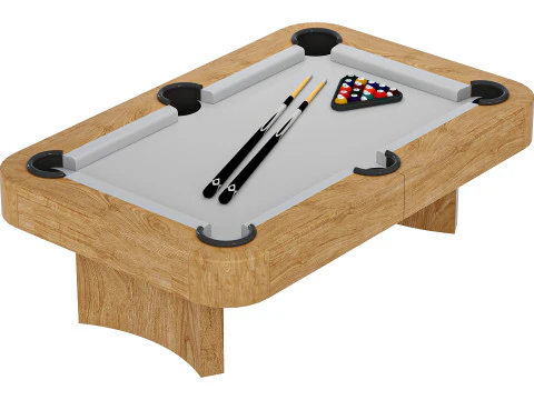 Luna Pool Table-Modern Leg Design-Includes Professional Install 3D Model