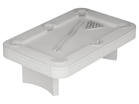 Luna Pool Table-Modern Leg Design-Includes Professional Install 3D Model