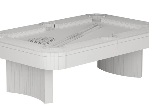 Luna Pool Table-Modern Leg Design-Includes Professional Install 3D Model