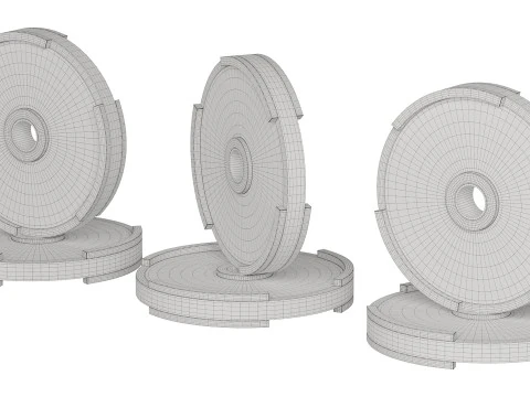 Piatti paraurti per animali Modello 3D