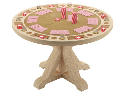 Steve Silver Furniture Player opvouwbare pokertafel 3D Model