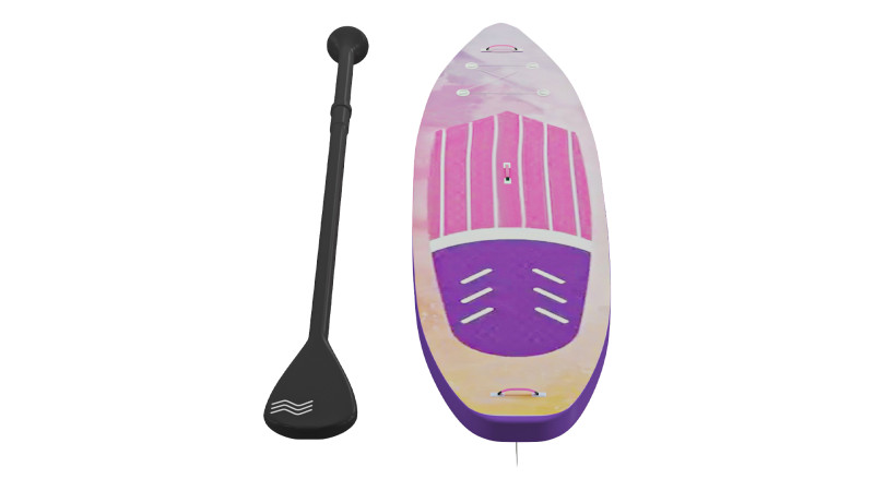 रॅपन्ज़ेल इन्फ्लेटेबल सर्फ़बोर्ड 3D मॉडल .c4d .max .obj .3ds .fbx .stl .blend 