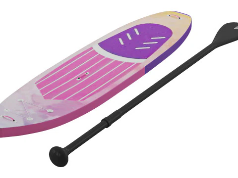 Rapunzel Inflatable Surfboard 3D Model