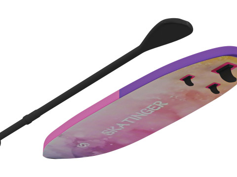 रॅपन्ज़ेल इन्फ्लेटेबल सर्फ़बोर्ड 3D मॉडल