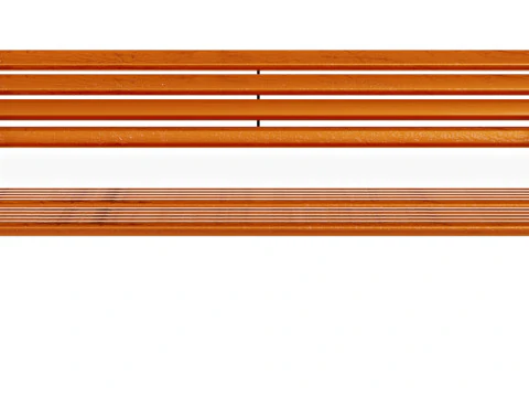 Simple Outdoor Bench with Tan Seating 3D Model