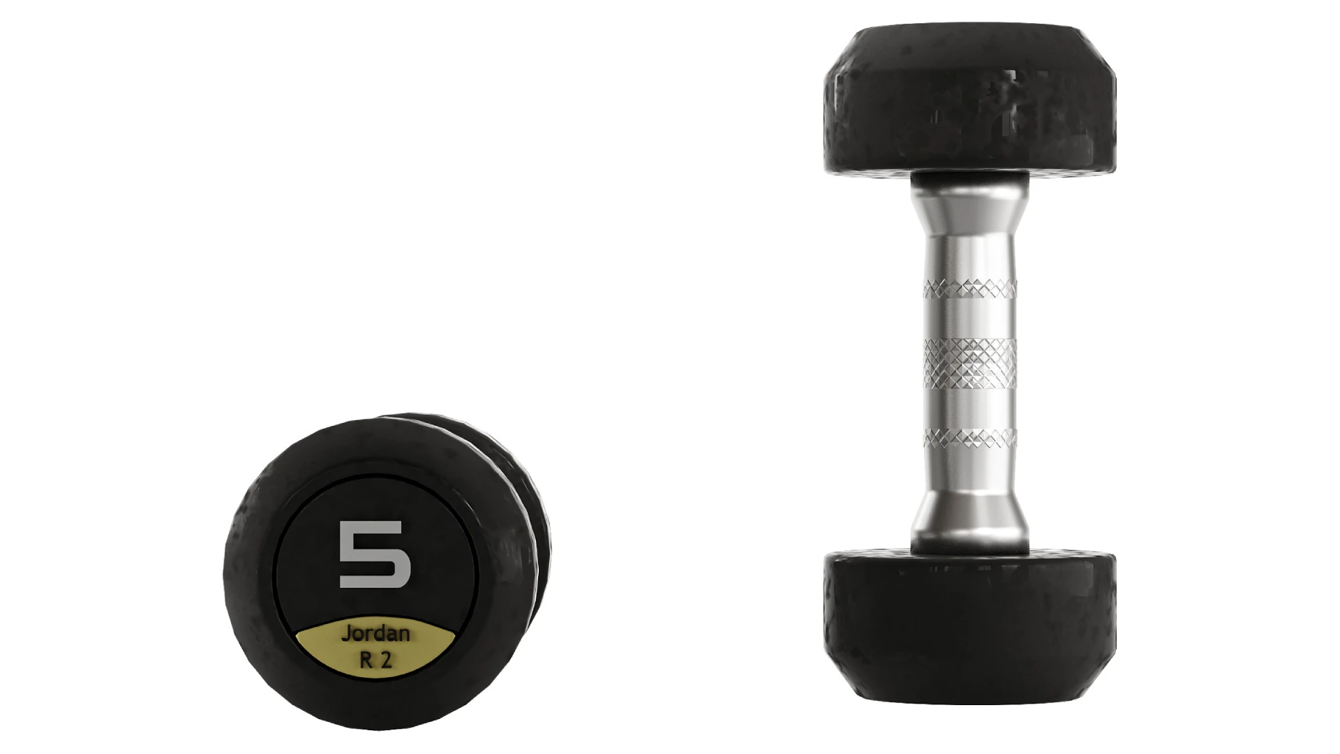 Fitness R2 Dumbbells 3D Model .c4d .max .obj .3ds .fbx .stl .blend 
