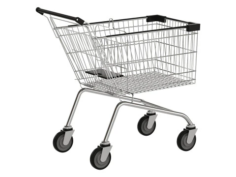 Shopping Trolley Euro 150L 3D Model