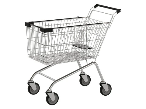 Shopping Trolley Euro 150L 3D Model