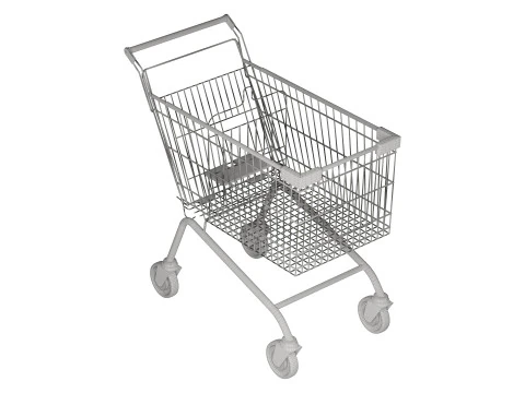 Shopping Trolley Euro 150L 3D Model