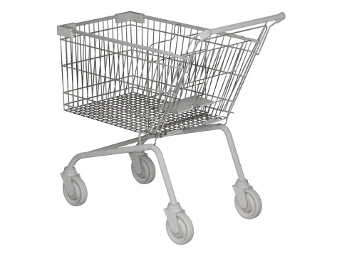 Shopping Trolley Euro 150L 3D Model