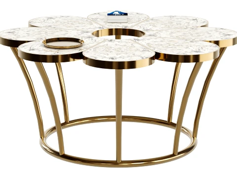 Coffee Table with Storage 3D Model