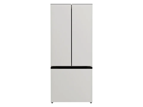 Counter Depth 3-Door French Door Refrigerator 3D Model