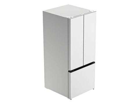 Counter Depth 3-Door French Door Refrigerator 3D Model