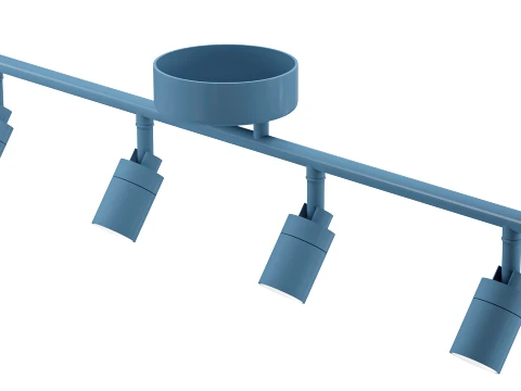 Shura 4-Light Integrated LED Track Light 3D Model