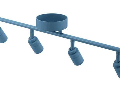 Shura 4-Light Integrated LED Track Light 3D Model