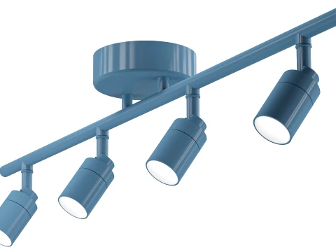Shura 4-Light Integrated LED Track Light 3D Model