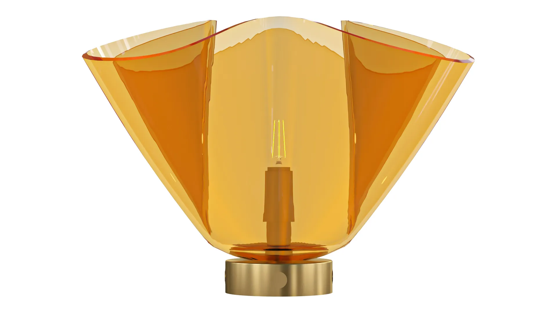 Fazzoletto Rosa Sculptural Glass Table Lamp 3D Model .c4d .max .obj .3ds .fbx .stl .blend 