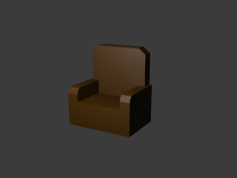 Low Poly Horror Interior Pack 3D Model