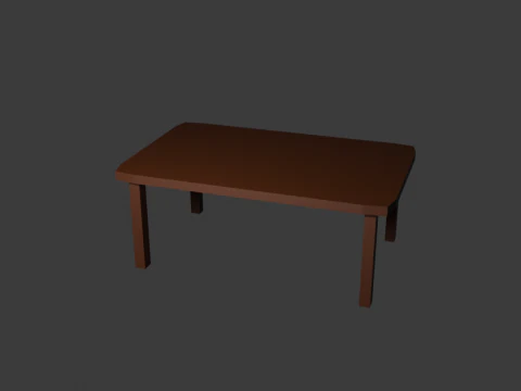 Low Poly Horror Interior Pack 3D Model