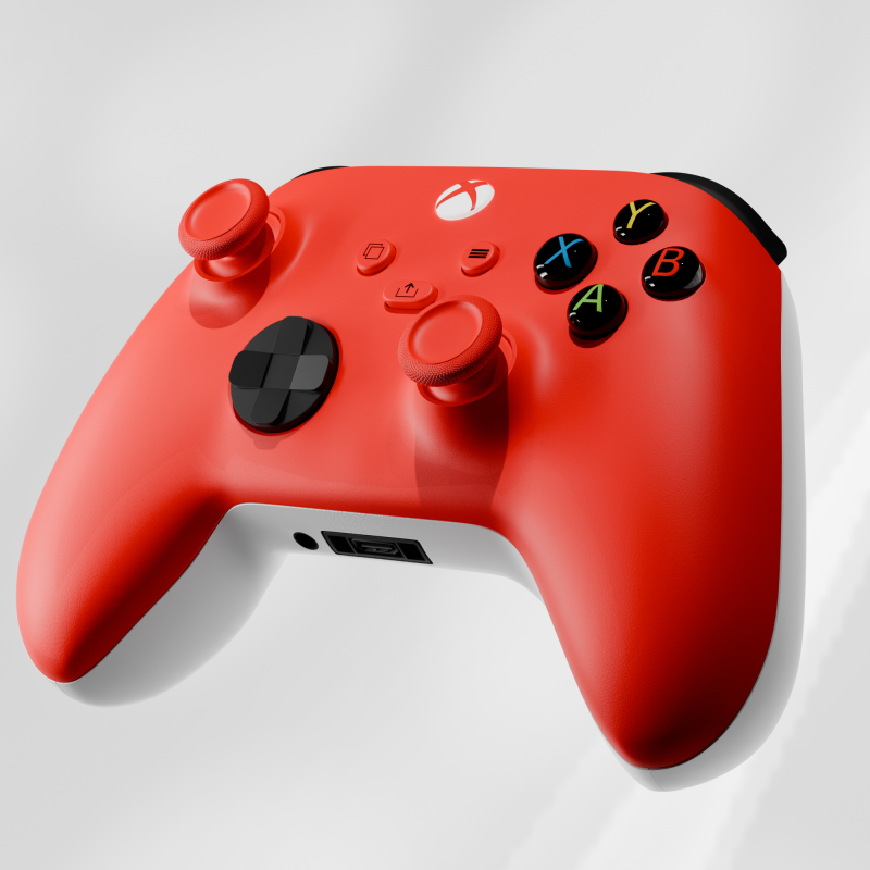 Kontroler Xboxa Model 3D .c4d .max .obj .3ds .fbx .stl .blend 