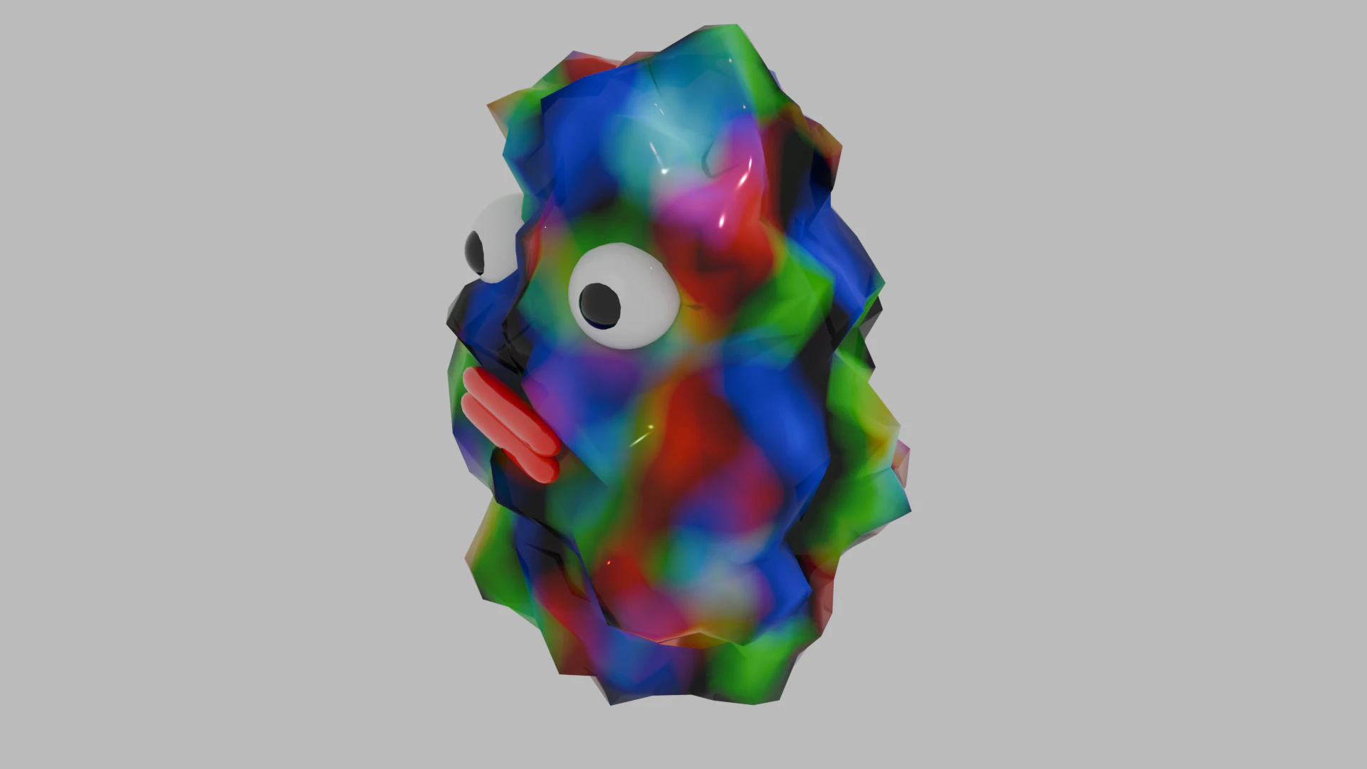 Slime with eyes with textures 3D Model .c4d .max .obj .3ds .fbx .stl .blend