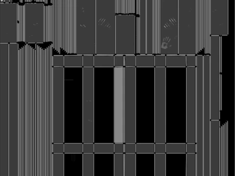 Horror Door 3D Model