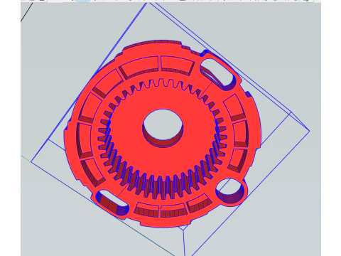 Держатель планетарки стартера HONDA CIVIC 2006 г. 3D Модель