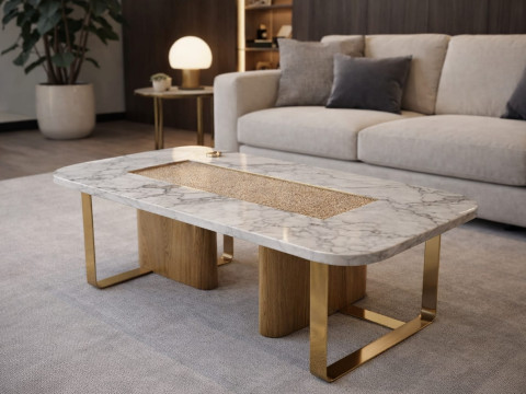 Lüks Mermer Sehpa 3D Model