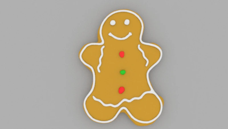 ジンジャーブレッド - 3Dモデル .c4d .max .obj .3ds .fbx .stl .blend 