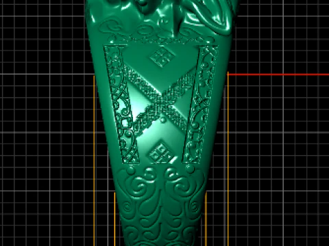 Anillo de sello con cabeza de lobo modelo imprimible en 3D Modelo de impresión 3D