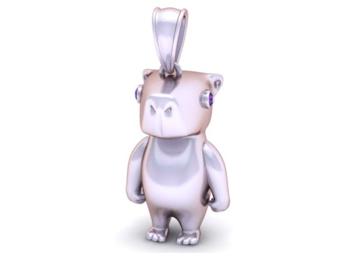 Cute Cartoon Bear Character Pendant 3D PRINTABLE MODEL 3D Print Model