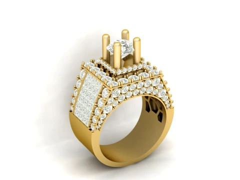 3D-druckbares Modell des Eiskathedralenrings 3D Druckmodell